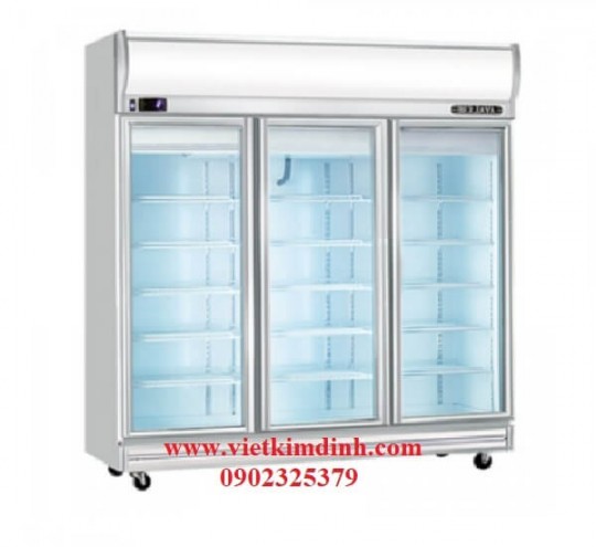 Tủ 1 mát 2 đông 3 cánh kính